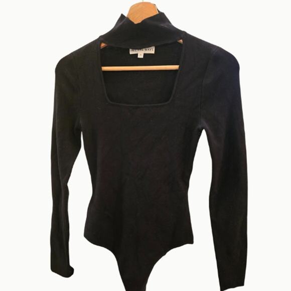 All the Ways Kayleigh Square Neck Bodysuit in Black NWOT Size Small - Picture 7 of 7